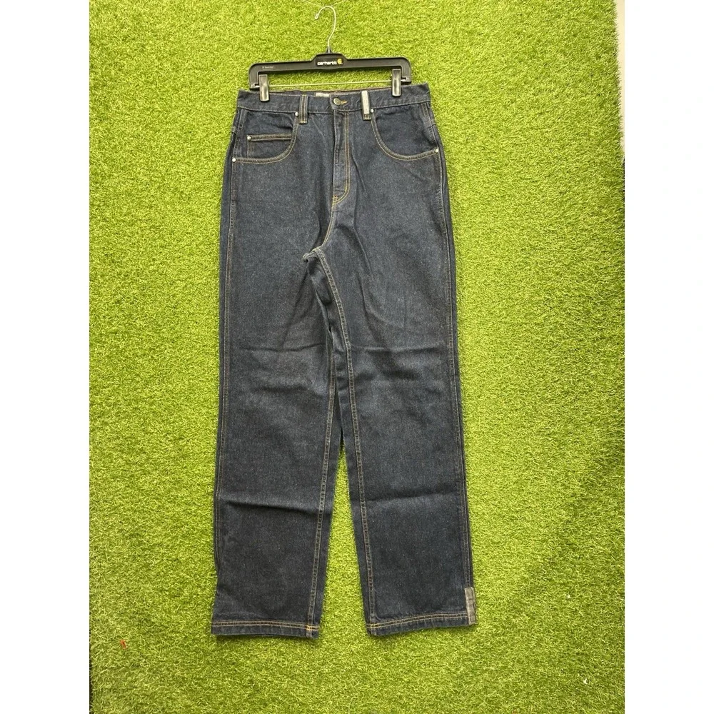 Jordan Jeans Mens 32x34 Dark Wash High Rise Casual Durable y2k Jumpman Nike
